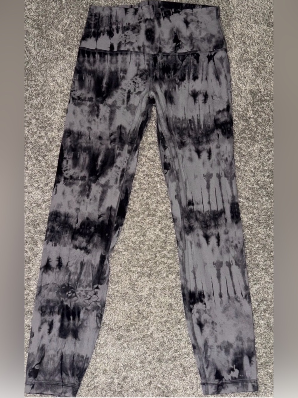 Lululemon Align High-Rise Pant. Diamond Dye Leggings Gray & Black Size 8
